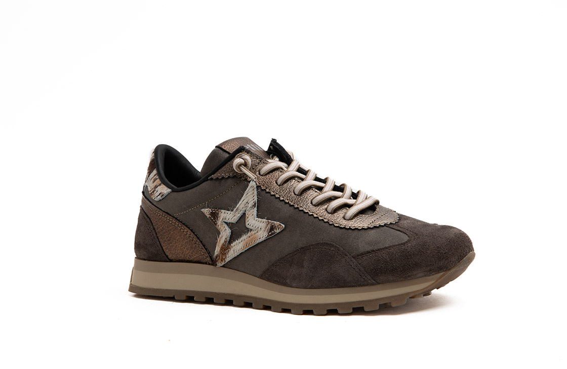 CETTI Damen Sneaker C-1259 - Bequeme Ledersneaker Mit Keilabsatz Für Den Alltag